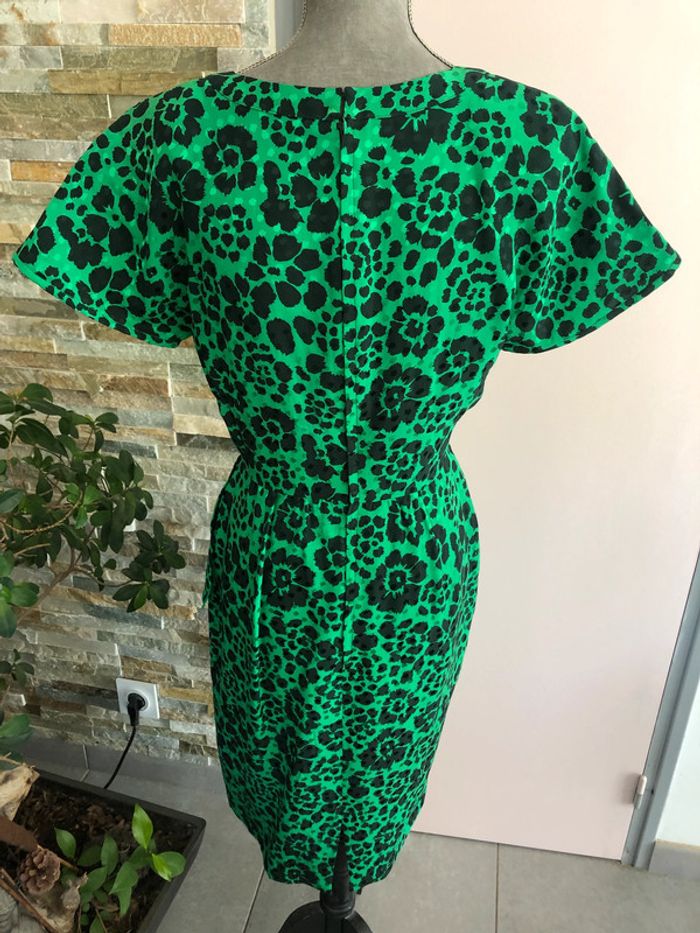 Robe verte et noire vintage Paola Antonini - photo numéro 6