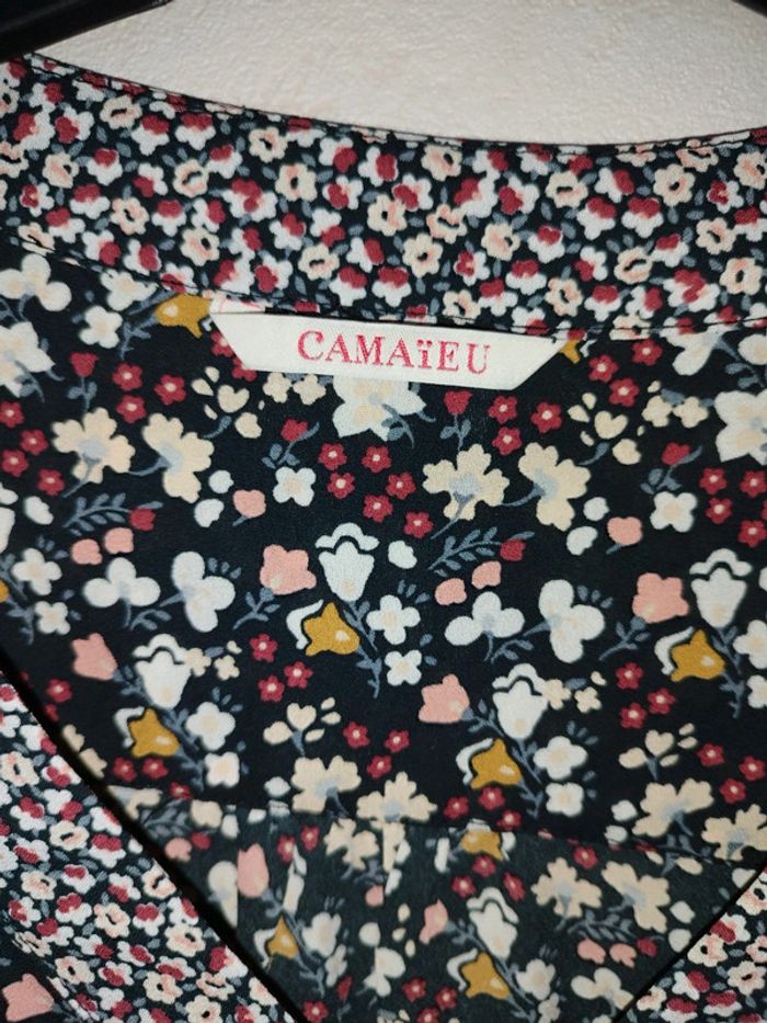 Blouse fleurie manches longues - photo numéro 2