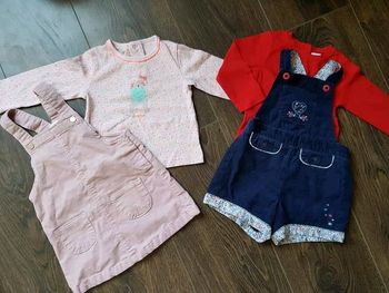 Lot de 2 ensembles fille sergent major hm dpam lcdp