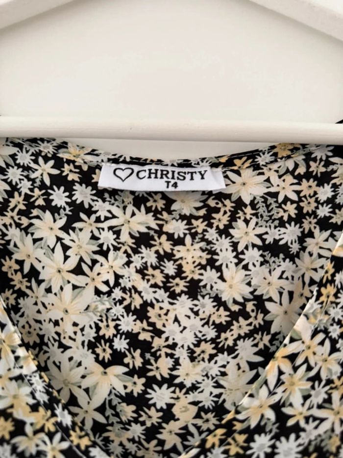 Superbe robe fluide fleurie neuve Christy 🌸 T 4 46 - photo numéro 6