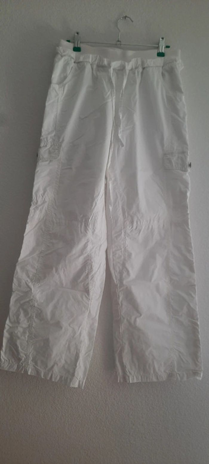 Pantalon style cargo blanc Taille L - photo numéro 10