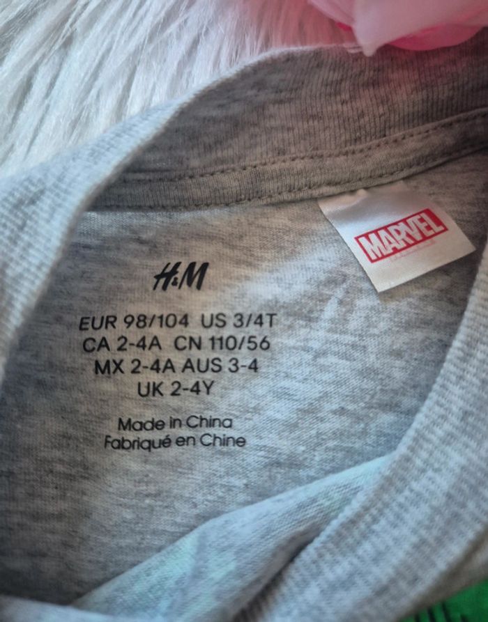 T-shirt Hulk H&M 3-4 ans garçon Marvel - photo numéro 4