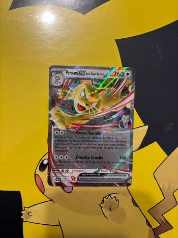 Carte Pokémon Persian ex 150/182 – Rivalités Destinées (Near Mint)
