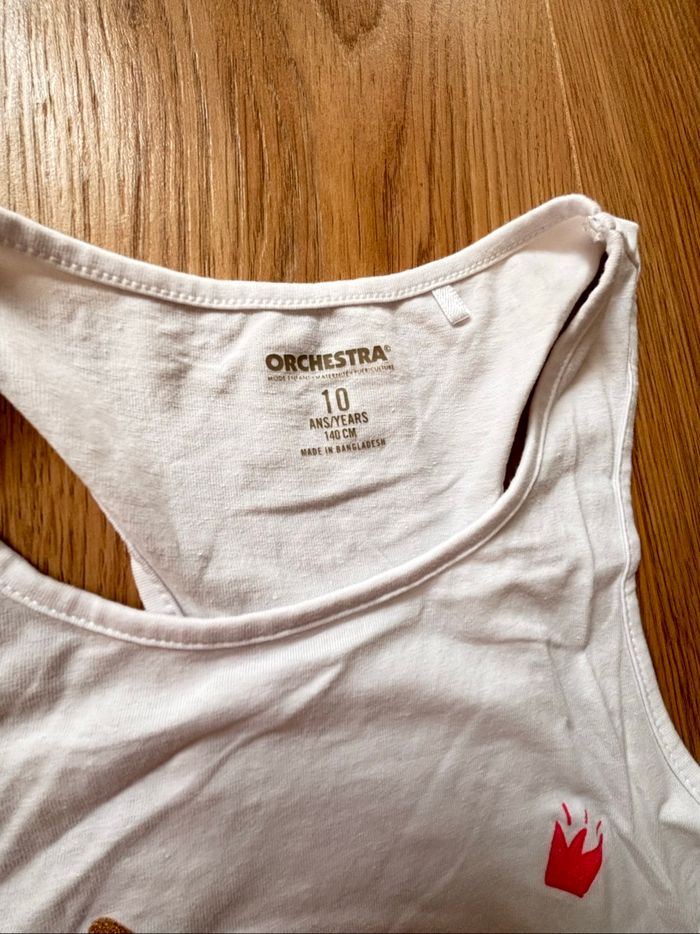 Ensemble débardeur licorne et short en jean 10 ans - photo numéro 3