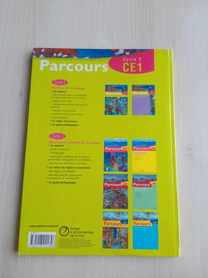 Livre Parcours Maîtrise de la langue CE1 - photo numéro 2