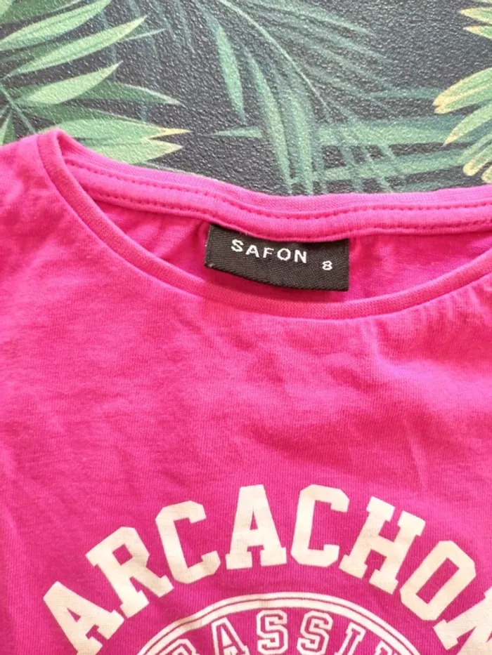 T-shirt fille Bassin d'Arcachon rose fuchsia 8 ans - photo numéro 3