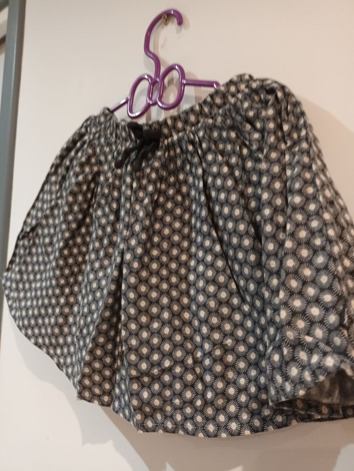 Jupe noir/blanc/moutarde 4ans - photo numéro 2