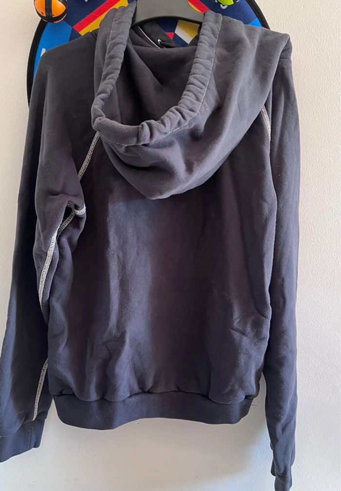 Ralph Lauren sweat capuche coupe courte taille S très bon état gris anthracite - photo numéro 2