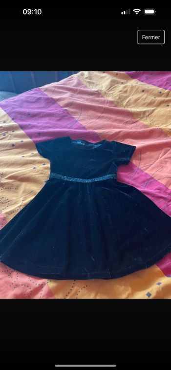 Robe velours noir