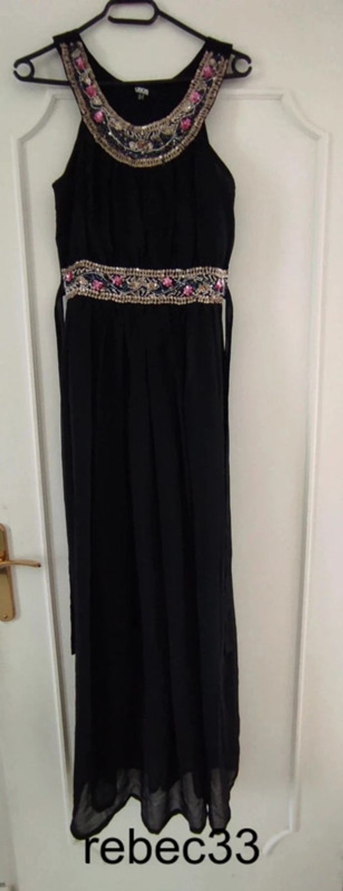 Robe longue Asos noir taille M - photo numéro 2