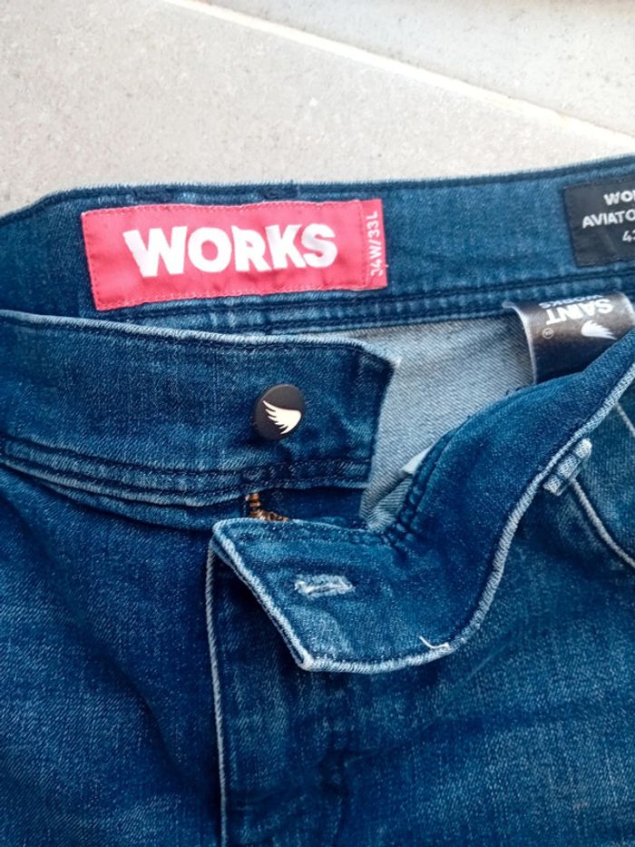 Jeans Homme, taille 34W/33L.Works - photo numéro 7