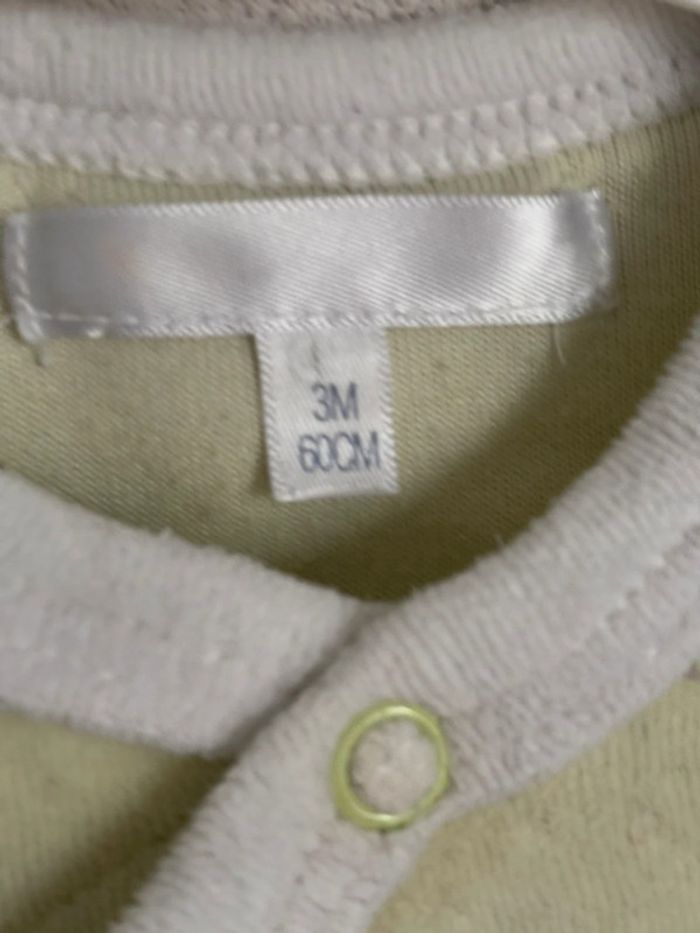 Pyjama velours kitchoun taille 3 mois - photo numéro 2