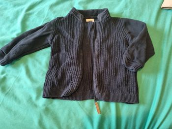 Gilet bleu marine laine