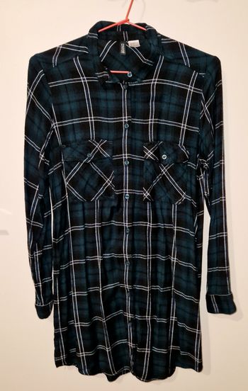 Chemise à carreaux robe 36 h&m excellent état