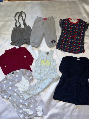 Lot vêtement bébé fille