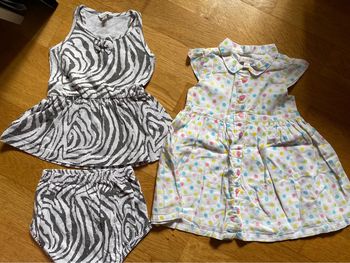 Robe + tunique et bloomer 6 mois