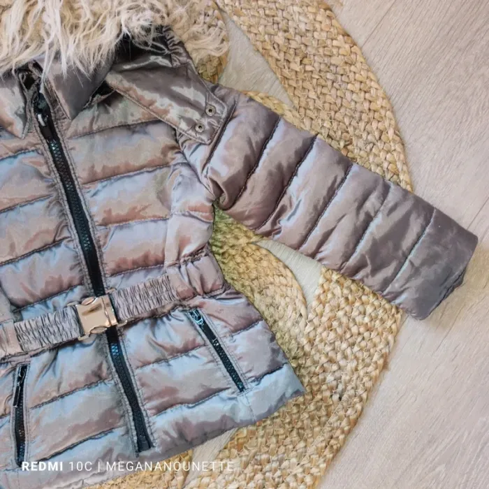 🧥 Doudoune brillante grise Zara – Taille 3 ans (98 cm) - photo numéro 5