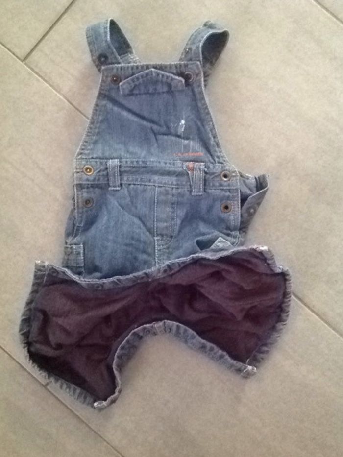 Salopette jeans épaisse Kitchoun - 3 mois - photo numéro 4