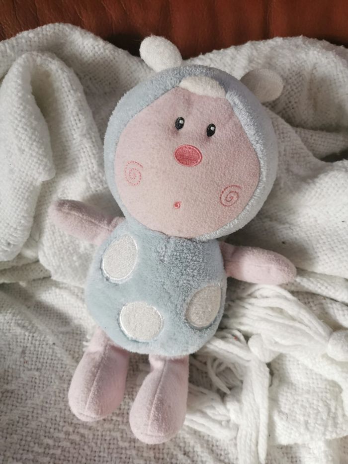 Peluche lumineuse coccinelle Luminou papillou