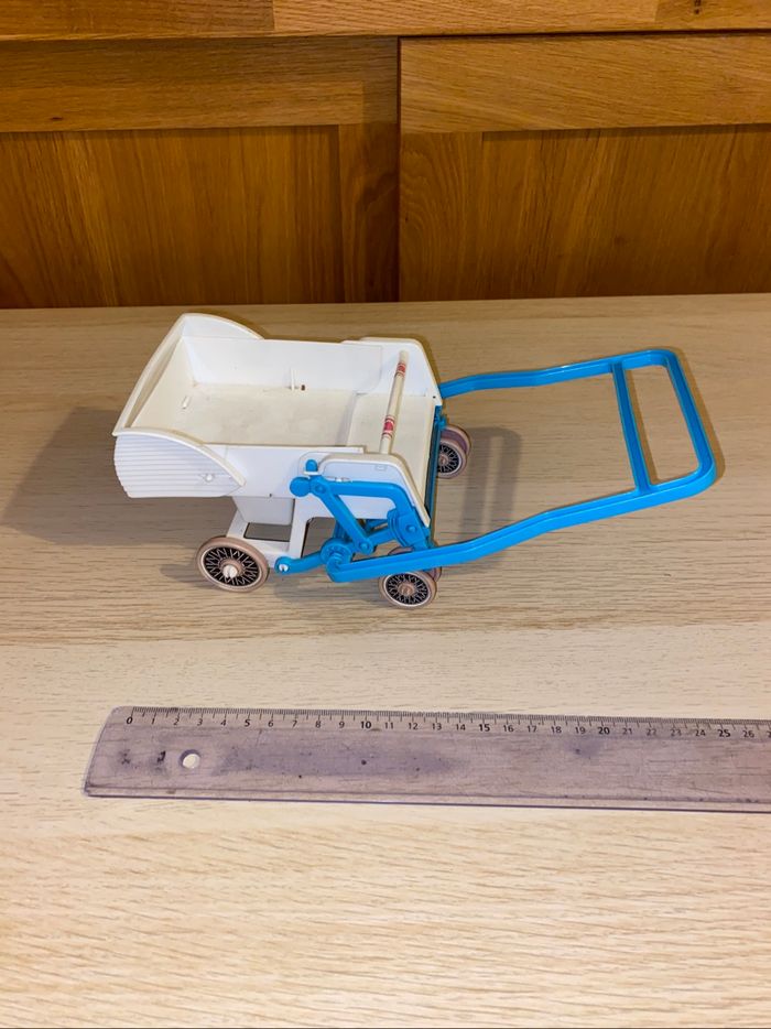 Mattel poupée poussette double 1984 baby doll strollers famille doucoeur