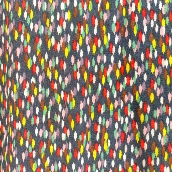 Blouse fluide multicolore à imprimé abstrait Promod manches 3/4 taille M/L A511 - photo numéro 9