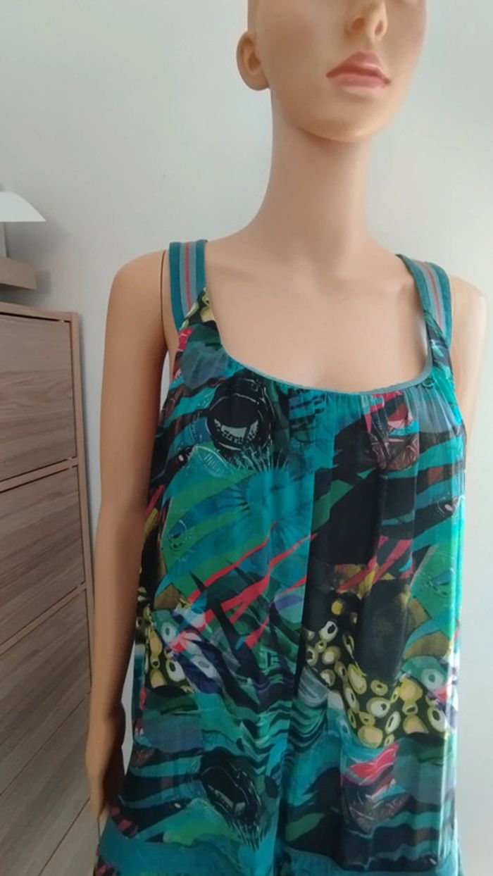 Robe verte avec motifs ixoo taille 46 femme - photo numéro 5