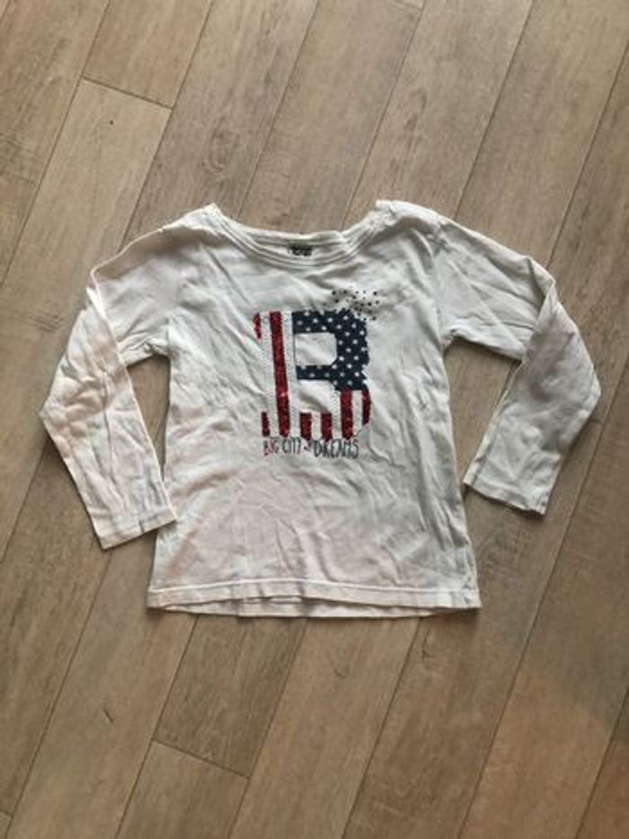 Tee-shirt blanc fille TAO - photo numéro 3