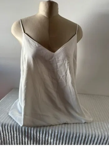 Débardeur satiné blanc ASOS – Taille 44