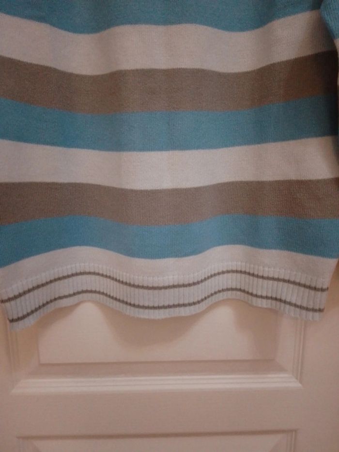 Pull à bandes bleues/grises T.14 ans - Le Coq Sportif - photo numéro 13