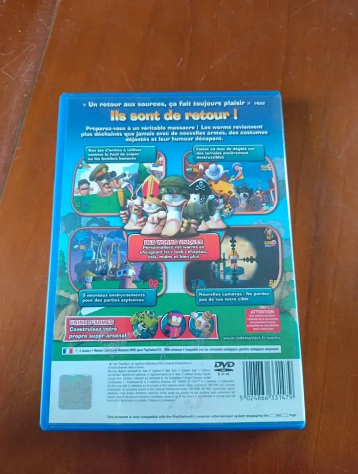 Jeux PS2 : Worms 4 - photo numéro 2