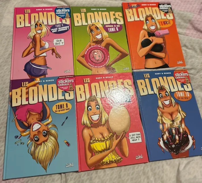 6 tomes de "les blondes" (4,6,7,8,9,10)