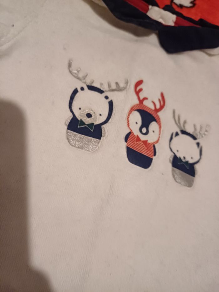 🧸Pyjama de Noël 1 pièce taille 1 mois Obaïbi - photo numéro 3