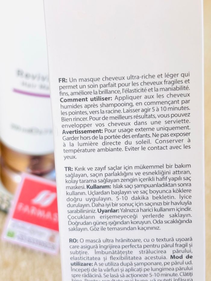 Masque Capillaire Revitalisant Dr. C.Tuna Farmasi 200ml - photo numéro 5