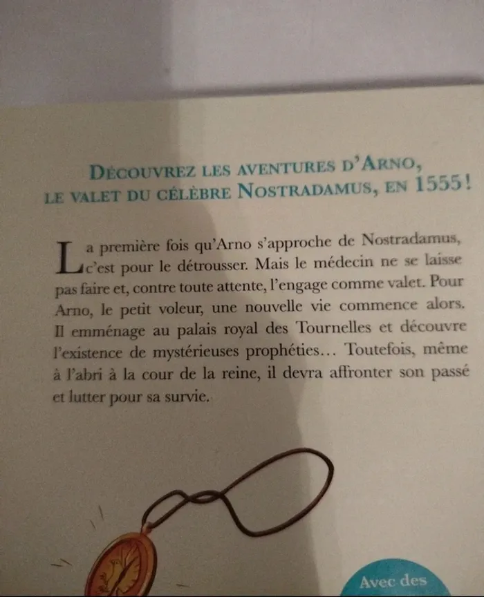 Livre jeunesse Arno et le valet de Nostradamus tome 1 - photo numéro 2