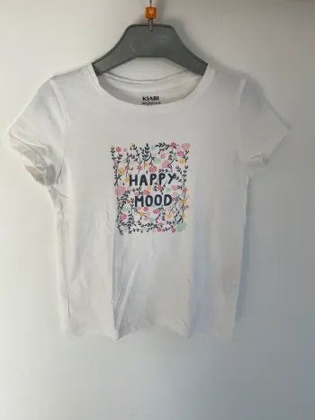 T-shirt kiabi blanc imprimé fleur