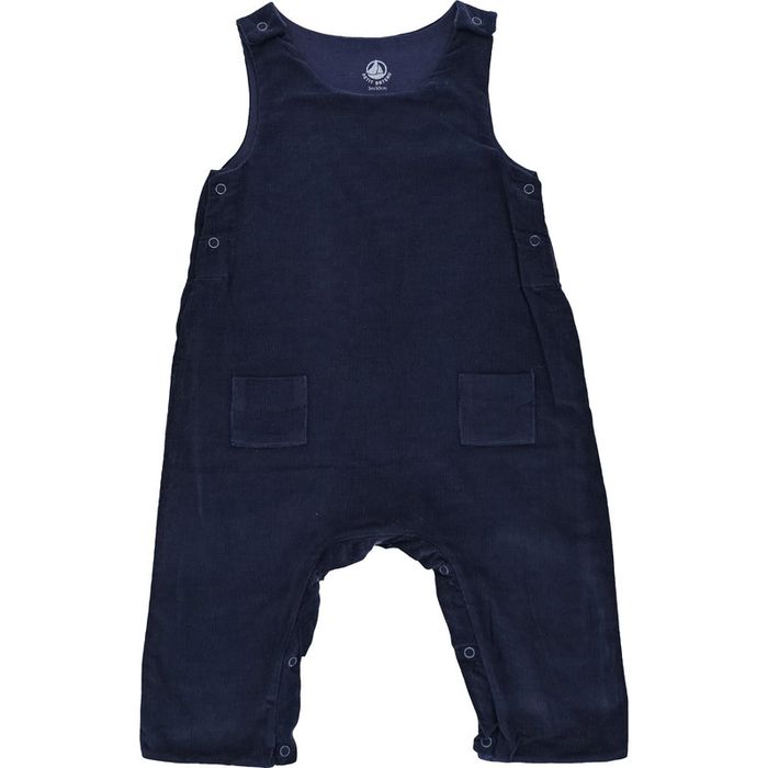 Salopette 3 mois en velours Petit Bateau