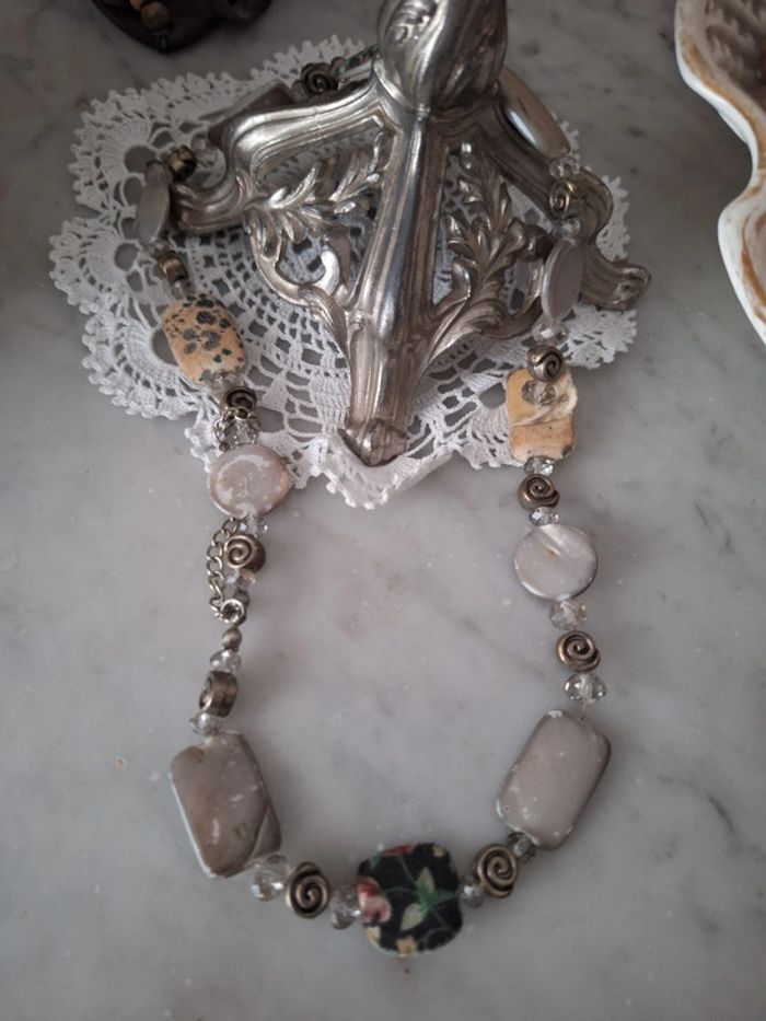 Collier vintage shabby - photo numéro 9