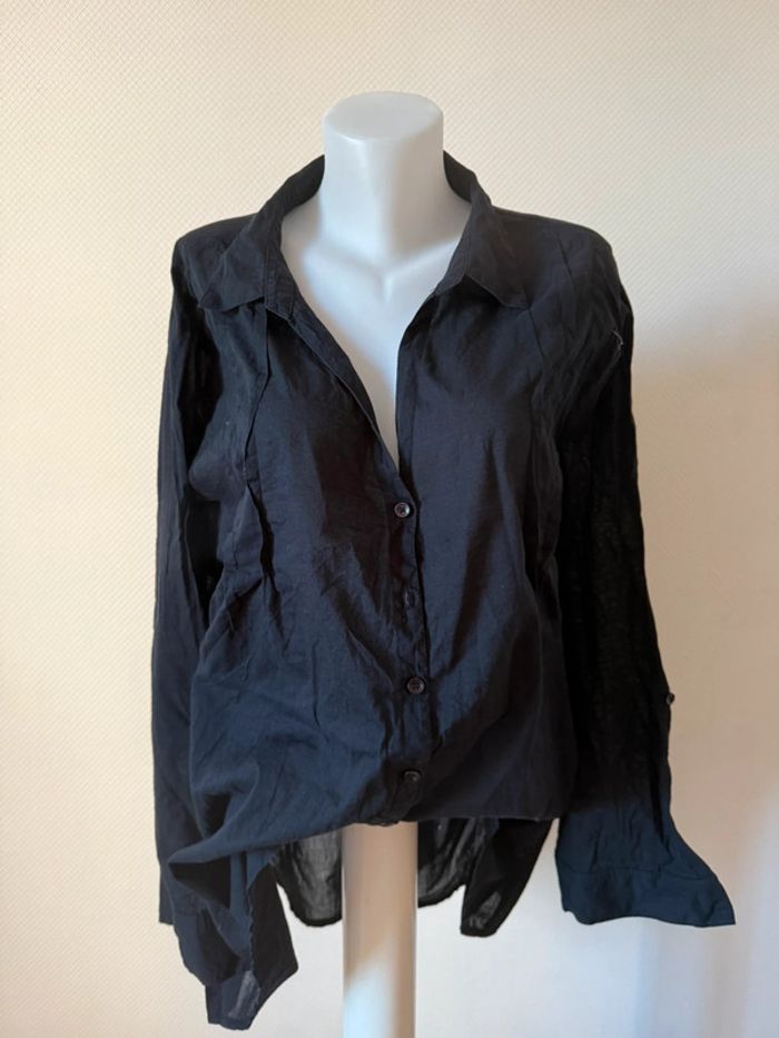 Blouse noir en très bon état taille 58-60 ikebana