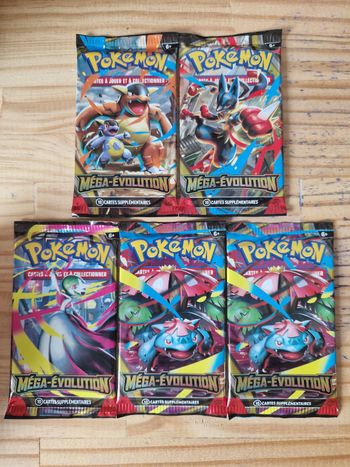 5 booster Méga-Évolution Pokémon 