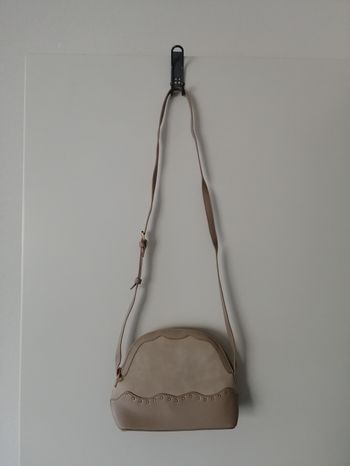 Sac bandoulière bi matière beige Kiabi neuf