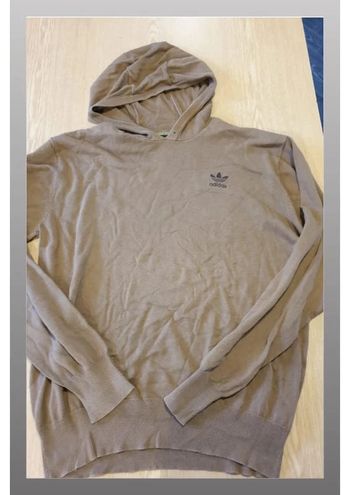 Pull à capuche homme Adidas L marron camel