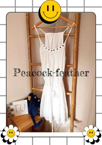 Robe bretelles blanche TU