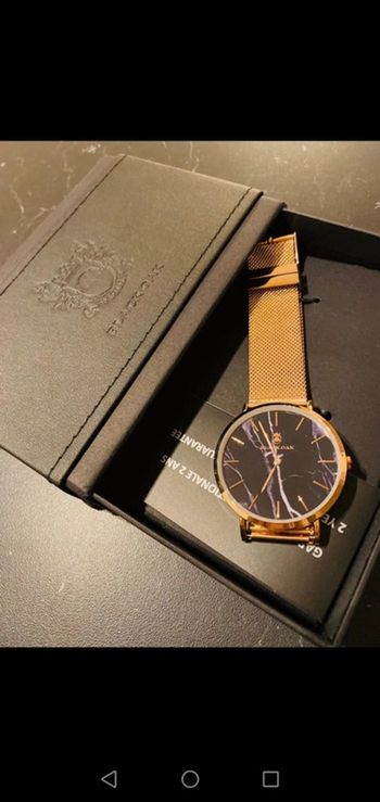 Montre rose gold marbré