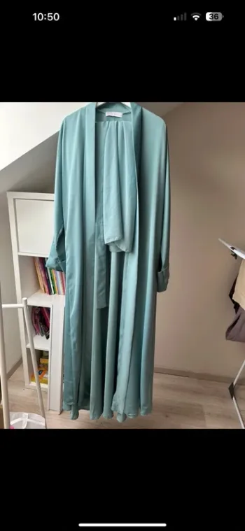 Set abaya+ robe et voile