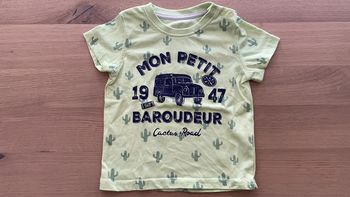 T-shirt manches courtes vert clair gemo 12 mois