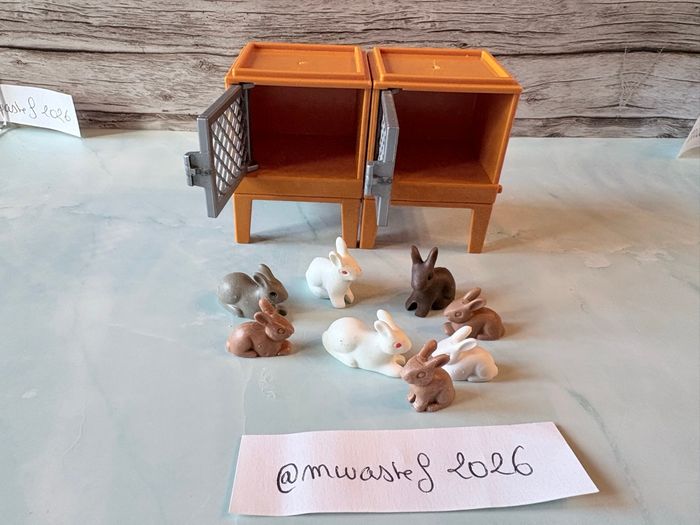 Playmobil Clapier et 8 Lapins animaux de la ferme - photo numéro 3