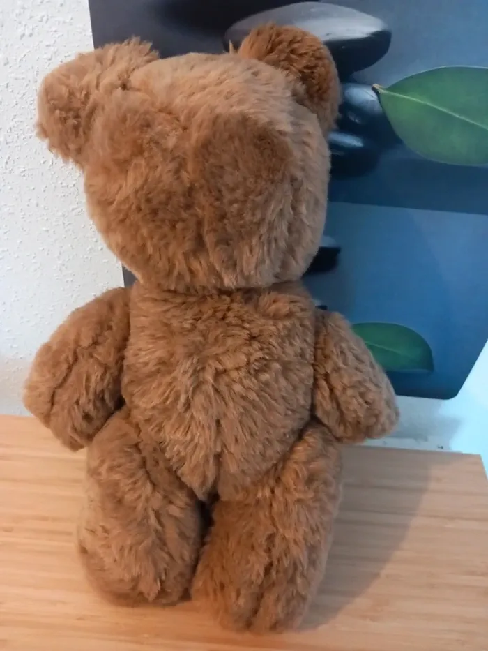 Ours marron vintage marque nounours 51cm articulé - photo numéro 4