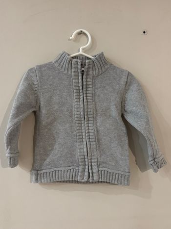 Gilet bébé gris