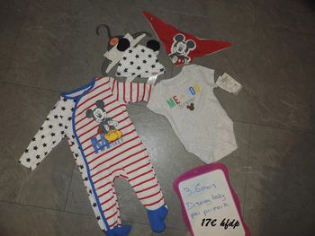 ensemble mickey disney baby par primark taille 3-6 mois neuf