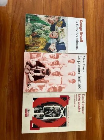 Lot de trois livres folio